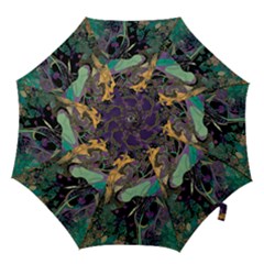 Flowers Trees Forest Mystical Forest Nature Hook Handle Umbrellas (large)