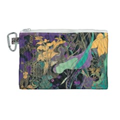 Flowers Trees Forest Mystical Forest Nature Canvas Cosmetic Bag (large)