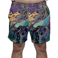 Flowers Trees Forest Mystical Forest Nature Men s Shorts