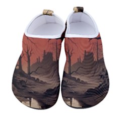 Comic Gothic Macabre Vampire Haunted Red Sky Women s Sock-style Water Shoes by Maspions