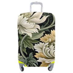 Flower Blossom Bloom Botanical Spring Nature Floral Pattern Leaves Luggage Cover (medium)