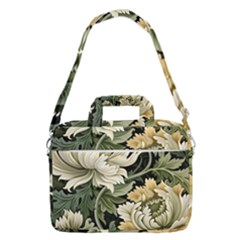 Flower Blossom Bloom Botanical Spring Nature Floral Pattern Leaves Macbook Pro 13  Shoulder Laptop Bag 