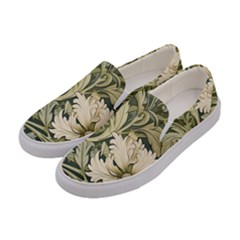 Flower Floral Pattern Floral Digital Paper Spring Flora Botanical Blossom Bloom Vintage Art Women s Canvas Slip Ons