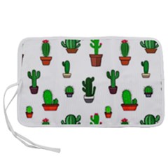 Cactus Plants Background Pattern Seamless Pen Storage Case (s) by Maspions