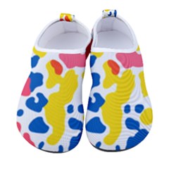 Colored Blots Painting Abstract Art Expression Creation Color Palette Paints Smears Experiments Mode Kids  Sock-Style Water Shoes