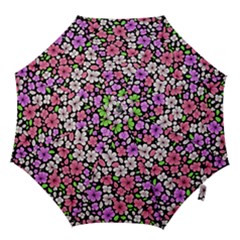 Flowers Floral Pattern Digital Texture Beautiful Hook Handle Umbrellas (large) by Maspions