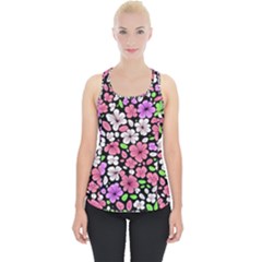 Flowers Floral Pattern Digital Texture Beautiful Piece Up Tank Top by Maspions
