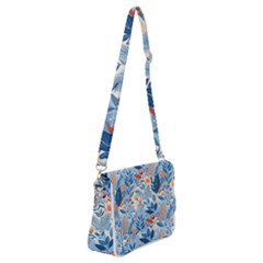 Berries Foliage Seasons Branches Seamless Background Nature Shoulder Bag With Back Zipper