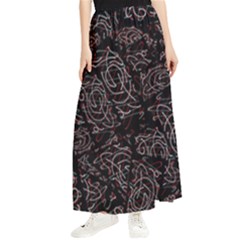 Fusionvibrance Abstract Design Maxi Chiffon Skirt by dflcprintsclothing