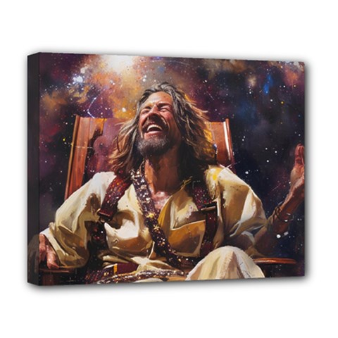 The King Who Laughs Deluxe Canvas 20  X 16  (stretched) by EatMeDrinkMe