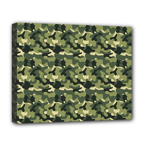 Camouflage Pattern Deluxe Canvas 20  X 16  (stretched)