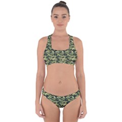 Camouflage Pattern Cross Back Hipster Bikini Set