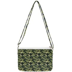 Camouflage Pattern Double Gusset Crossbody Bag