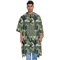 Camouflage Pattern Men s Hooded Rain Ponchos