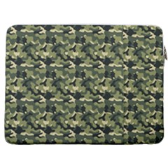 Camouflage Pattern 17  Vertical Laptop Sleeve Case With Pocket