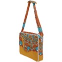 Mandala orange Cross Body Office Bag View1