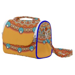 Mandala Orange Satchel Shoulder Bag