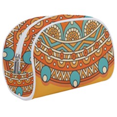 Mandala Orange Make Up Case (medium) by goljakoff