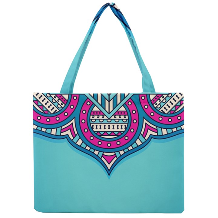 Mandala blue Mini Tote Bag