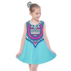 Mandala Blue Kids  Summer Dress