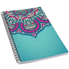 Mandala Blue 5 5  X 8 5  Notebook