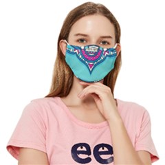 Mandala Blue Fitted Cloth Face Mask (adult)