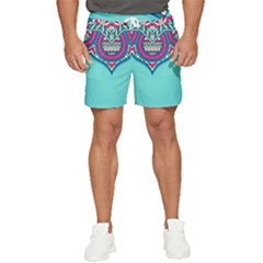 Mandala Blue Men s Runner Shorts