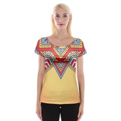 Mandala Sun Cap Sleeve Top