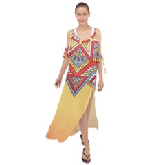 Mandala Sun Maxi Chiffon Cover Up Dress