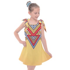 Mandala Sun Kids  Tie Up Tunic Dress