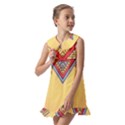 Mandala sun Kids  Pilgrim Collar Ruffle Hem Dress View2