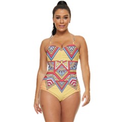 Mandala Sun Retro Full Coverage Swimsuit by goljakoff