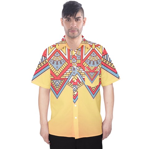 Mandala Sun Men s Hawaii Shirt by goljakoff