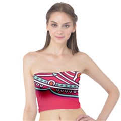 Mandala Red Tube Top