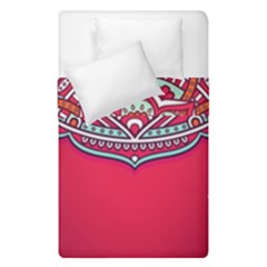 Mandala Red Duvet Cover Double Side (single Size)