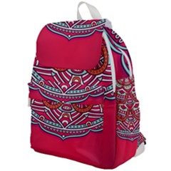 Mandala Red Top Flap Backpack