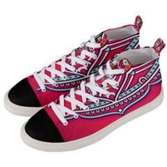 Mandala Red Men s Mid-top Canvas Sneakers by goljakoff