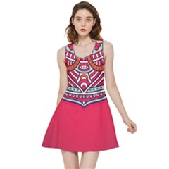 Mandala Red Inside Out Reversible Sleeveless Dress