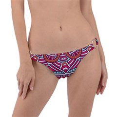 Mandala Red Ring Detail Bikini Bottoms by goljakoff