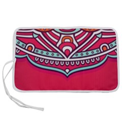 Mandala Red Pen Storage Case (m) by goljakoff