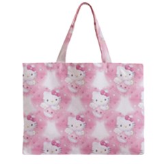 Hello Kitty Pattern, Hello Kitty, Child, White, Cat, Pink, Animal Zipper Mini Tote Bag