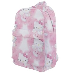 Hello Kitty Pattern, Hello Kitty, Child, White, Cat, Pink, Animal Classic Backpack by nateshop