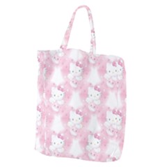 Hello Kitty Pattern, Hello Kitty, Child, White, Cat, Pink, Animal Giant Grocery Tote by nateshop