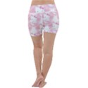 Hello Kitty Pattern, Hello Kitty, Child, White, Cat, Pink, Animal Lightweight Velour Yoga Shorts View4