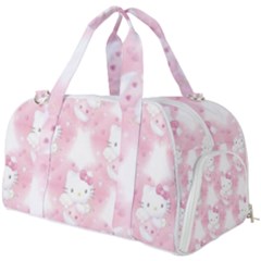 Hello Kitty Pattern, Hello Kitty, Child, White, Cat, Pink, Animal Burner Gym Duffel Bag