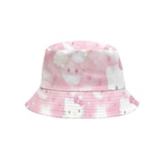 Hello Kitty Pattern, Hello Kitty, Child, White, Cat, Pink, Animal Bucket Hat (Kids)