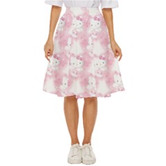Hello Kitty Pattern, Hello Kitty, Child, White, Cat, Pink, Animal Classic Short Skirt by nateshop