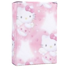 Hello Kitty Pattern, Hello Kitty, Child, White, Cat, Pink, Animal Playing Cards Single Design (rectangle) With Custom Box