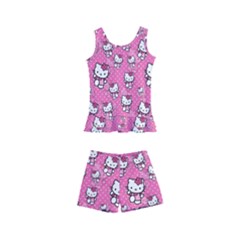 Hello Kitty Pattern, Hello Kitty, Child Kids  Boyleg Swimsuit by nateshop