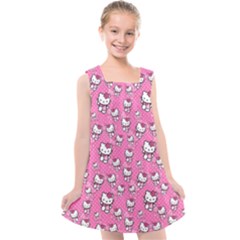Hello Kitty Pattern, Hello Kitty, Child Kids  Cross Back Dress